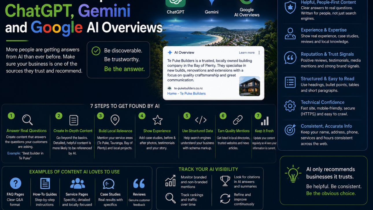 How to Show Up in ChatGPT, Gemini and Google AI Overviews